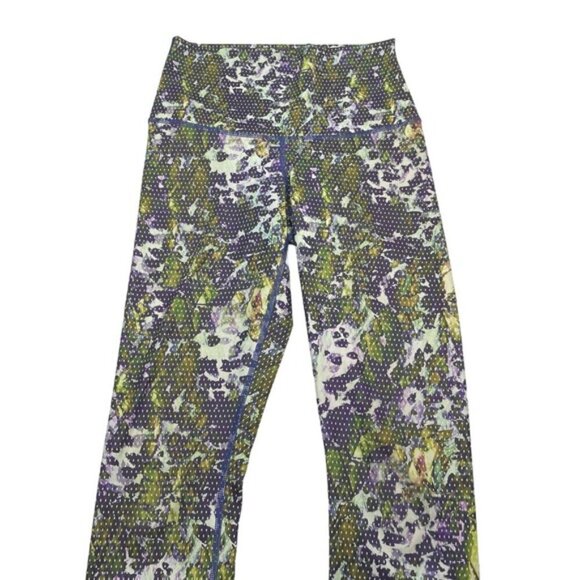 LULULEMON Wunder Under Crop II 4 Floral Sport White Multi - Picture 5 of 9